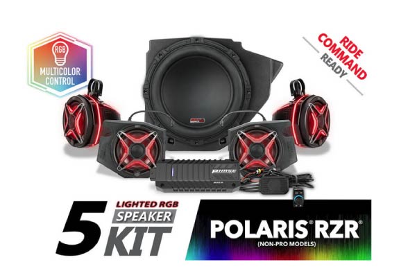  RZ34-PHZ4VRC / 2014-2023 Polaris RZR V-Spec 5-Speaker Plug-&-Play Kit | Config: Ride Command